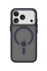 Pouzdro Matte Frame s podporou MagSafe iPhone 17 Pro - modré