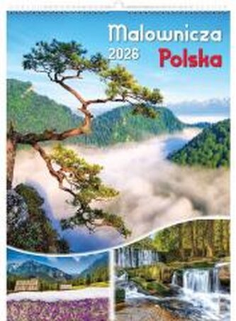 Kalendarz 2026 wieloplanszowy malownicza Polska