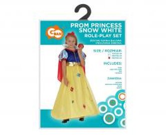 Strój dla dzieci Suknia Królewna Śnieżka r.130/140