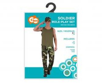 Strój dla dorosłych Żołnierz rozm.52