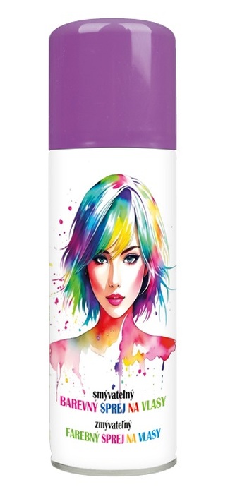 Barevný lak na vlasy smývatelný 125 ml- 5. FIALOVÝ