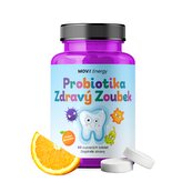 Probiotika pro děti ZDRAVÝ ZOUBEK, 60 cucavých tablet, příchuť pomeranč