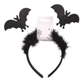 Čelenka do vlasů netopýři s peřím, obvod 37 cm