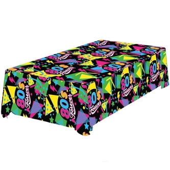 Papírový party ubrus Disco 80s - 137 x 274 cm