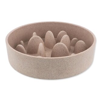 Miska Dog Fantasy proti hltání EcoStyle béžová 17cm, 750ml