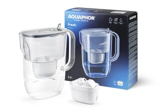 FILTRAČNÍ DŽBÁN FRESH 3,2L ŠEDÝ + MAXFOR CARTRIDGE + - AQU