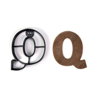 Písmeno Q (10cm) vykrajovátko/formička Písmeno Q (10cm) vykrajovátko/formička