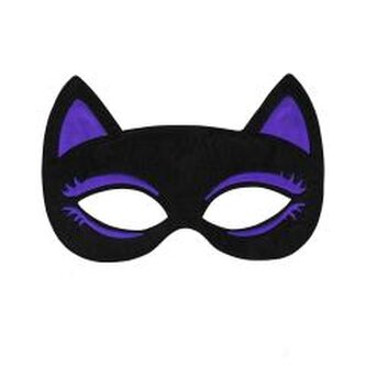 Maska na Halloween flokowana Kot Maska na Halloween flokowana Kot