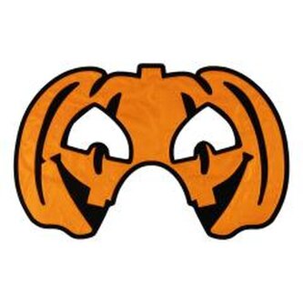 Maska na Halloween flokowana Dynia Maska na Halloween flokowana Dynia