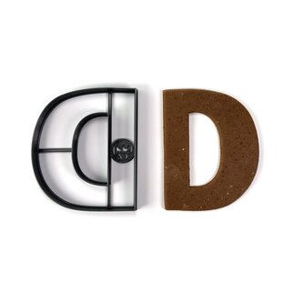 Písmeno D (10cm) vykrajovátko/formička