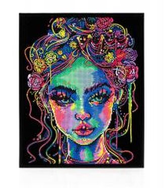 Diamond Dotz - Adults Flocked Neon Girl