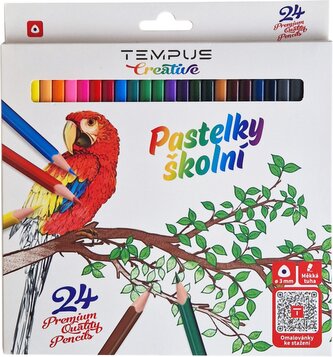 pastelky Tempus 0324 PQ trojhranné 24 KK pastelky Tempus 0324 PQ trojhranné 24 KK