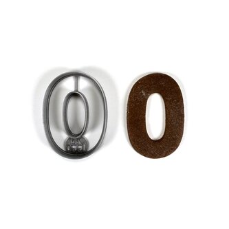 Číslo 0 zaoblené hrany (7cm) vykrajovátko/formička Číslo 0 zaoblené hrany (7cm) vykrajovátko/formička