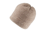 Dámská zimní čepice s perlami - 1 ks - 4 béžová