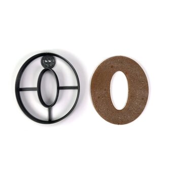 Písmeno O (10cm) vykrajovátko/formička Písmeno O (10cm) vykrajovátko/formička