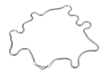 Řetízek na kabelky délka 120 cm, Ø6,5 mm - 1 ks - 1 stříbrná