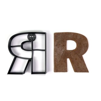 Písmeno R (10cm) vykrajovátko/formička