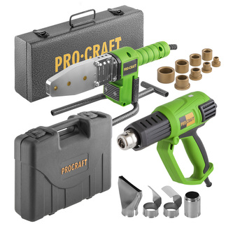 Polyfúzní svářečka Procraft PL1900 + horkovzdušná pistole PH2000 | SPL1900/PH2000 Polyfúzní svářečka Procraft PL1900 + horkovzdušná pistole PH2000 | SPL1900/PH2000
