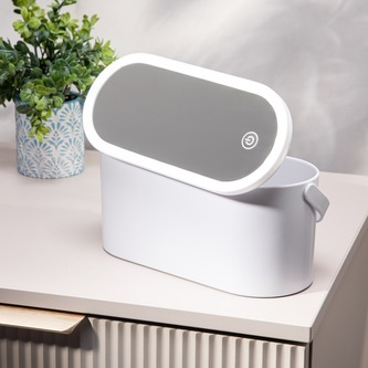 Lusterko | MILANO | LED z pojemnikiem na kosmetyki | 23,5x10,4x11,6 cm | 726064