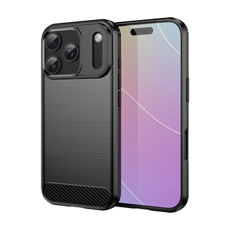 Pouzdro Carbon iPhone 17 Pro - černé