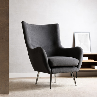 Fotel | SAMMAS | grafitowy | 73x74x93 cm | ALL 838243