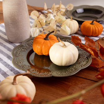 Talerz | SALTIS | obiadowy zielony | 27 cm | 710421