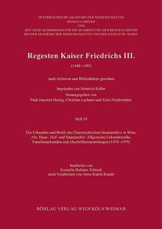 Regesten Kaiser Friedrichs III.