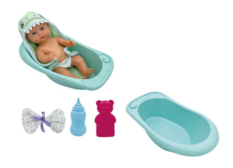 Miminko čurající s vaničkou 30cm