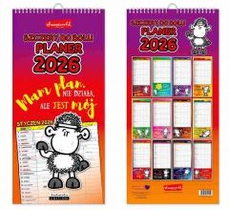 Kalendarz 2026 ścienny planer Sheepworld szczery