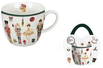Porcelánový hrnek v dárkovém balení Christmas Nutcracker 460 ml