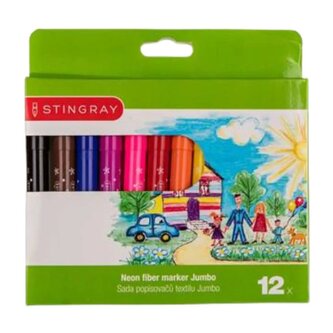 STINGRAY Sada popisovačů / fixy pratelné 12 ks