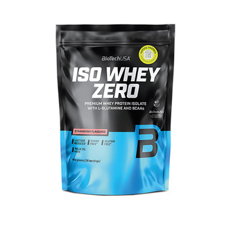 BioTech Iso Whey Zero 454 g strawberry (jahoda)