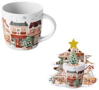 Porcelánový hrnek v dárkovém balení Christmas City 2