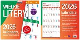 Kalendarz 2026 ścienny Classic Wielkie litery