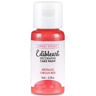 Metalická barva tekutá 15ml Circus Red - Sweet Sticks
