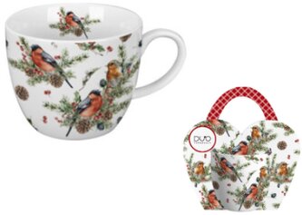 Porcelánový hrnek v dárkovém balení Christmas Birds 1 - 460 ml