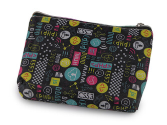 Skládací nákupní taška se zipem 39x40 cm - 1 ks - 63 černá