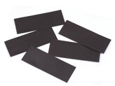 Magnetický štítek 4x10,8 cm - 14 ks - černá