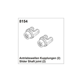 DF models Spojky hnací hřídele 2 ks pro 3144