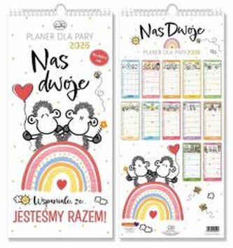 Kalendarz 2026 ścienny planer Sheepworld dla pary