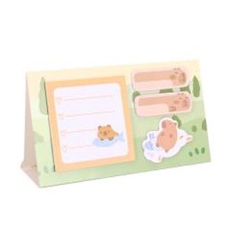 Karteczki samoprzylepne Kapibara z rybką