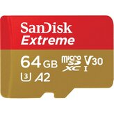 SanDisk Extreme microSDXC card for Mobile Gaming 64 GB 170 MB/s and 80 MB/s , A2 C10 V30 UHS-I U3