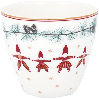 Porcelánový hrnek na latté Juana White