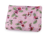 Skládací nákupní taška se zipem 39x40 cm - 1 ks - 51 růžová sv. květ
