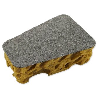 Houbička čistící na sklo s nerezovou vatou