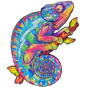 ZVÍŘATA UNIDRAGON Duhový chameleon vel. M