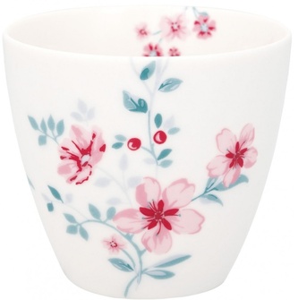 Porcelánový hrnek na latté Alasie White