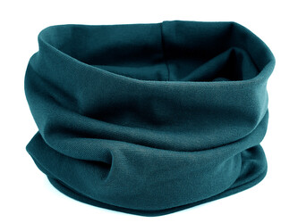 Bavlněná čepice / nákrčník unisex - 1 ks - 68 petrolejová nákrčník