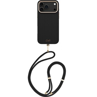 UNIQ Coehl Mirelle MagSafe kryt s poutkem iPhone 17 Pro Max Ebony UNIQ Coehl Mirelle MagSafe kryt s poutkem iPhone 17 Pro Max Ebony