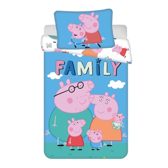 Jerry Fabrics Povlečení do postýlky Peppa Pig 215 baby 100x135, 40x60 cm Jerry Fabrics Povlečení do postýlky Peppa Pig 215 baby 100x135, 40x60 cm